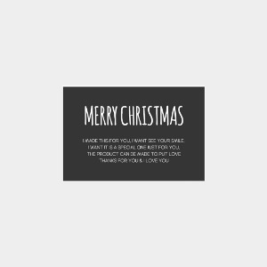 스티커 - 블랙 MERRY CHRISTMAS 다용도 라벨 스티커 크리스마스